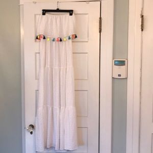 Lily Pulitzer strapless white dress!